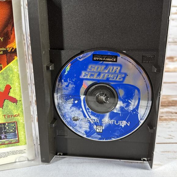 Solar Eclipse (Sega Saturn, 1995) Complete CIB W/ Manual TESTED - Picture 4 of 7
